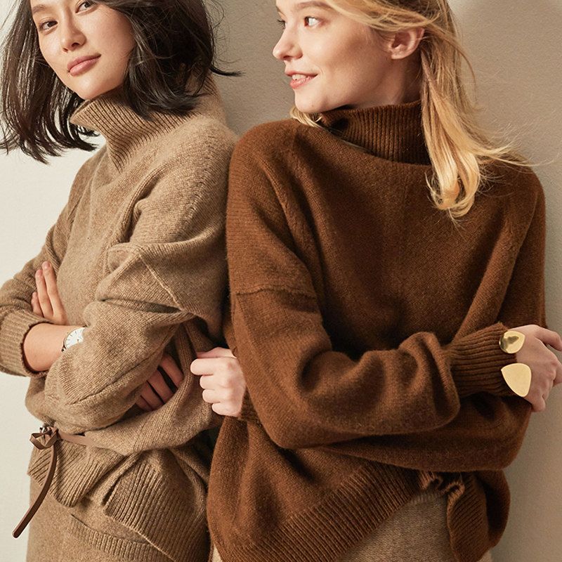 Acquistare BELIARST Maglione Di Cashmere Nuovo Autunno E Inverno Maglione Di  Collo Alto Maglione Donna Economico | Consegna Veloce E Qualità | It.Dhgate