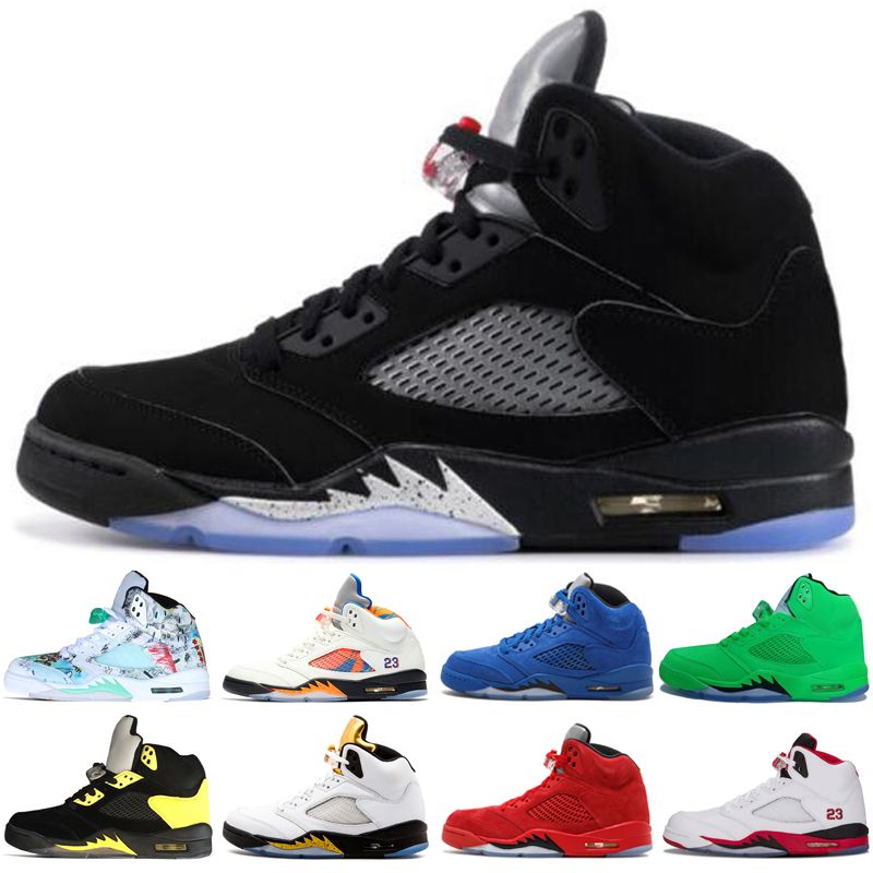 5 5s Wings International Flight Men Basketball Shoes 16 Prem HC Low