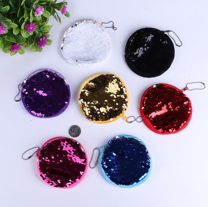 Lentejuela de los monederos adolescente Pequeño del color del doble Lentejuelas bolsas de