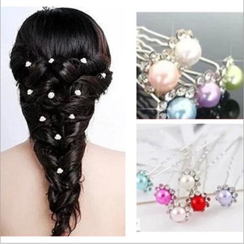 rhinestone bridal hair pins