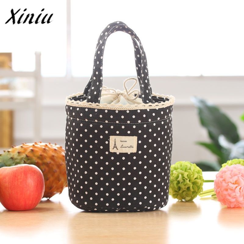 polka dot lunch box