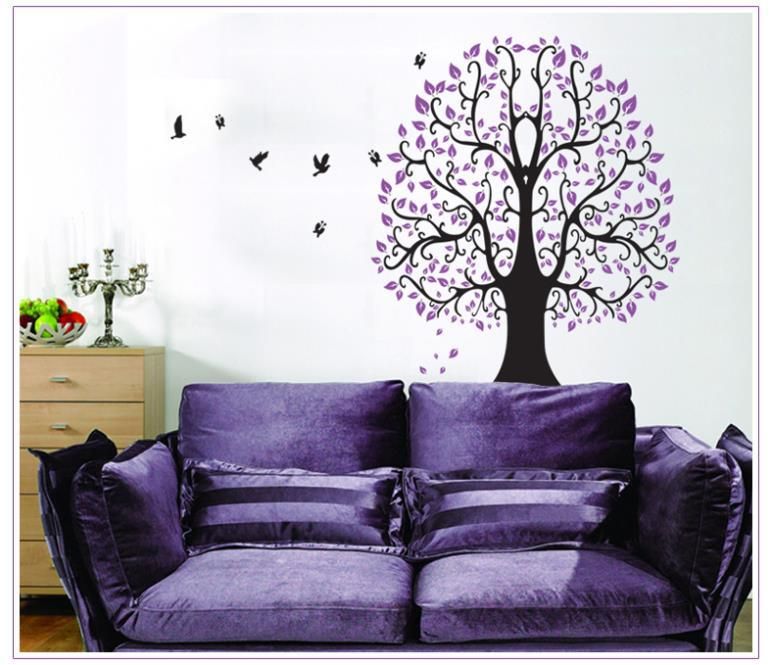purple wall stickers