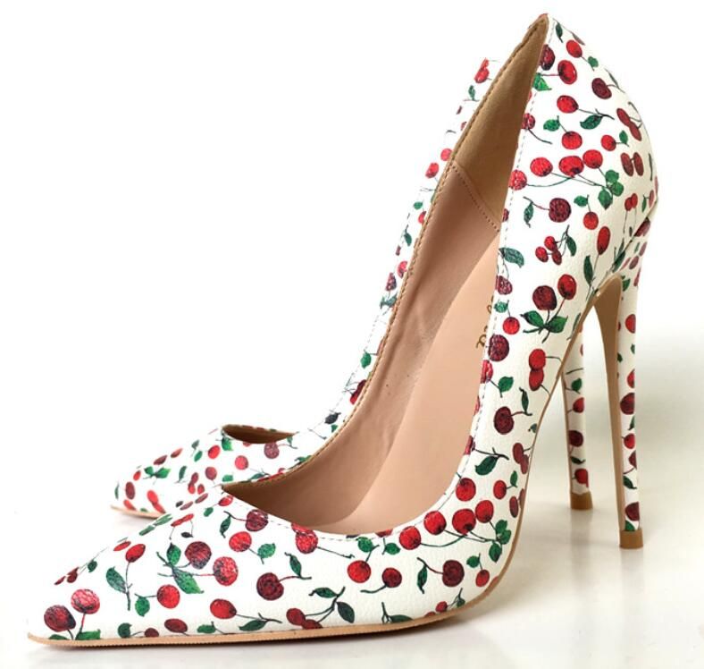 red cherry heels