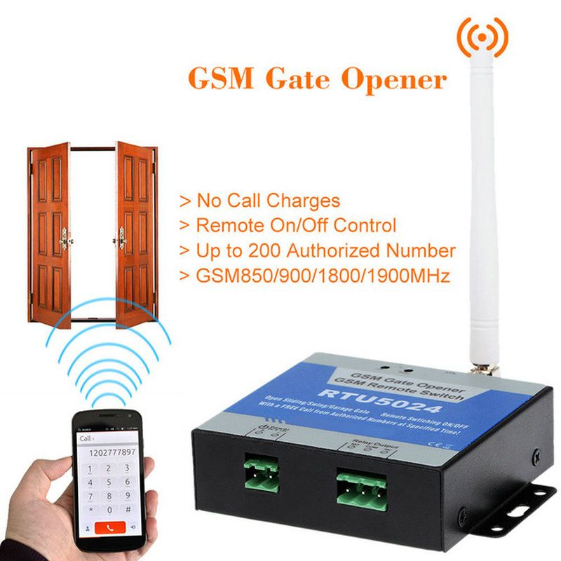 RTU5024 GSM Gate Door Opener GSM Relay Remote On/Off Switch Access