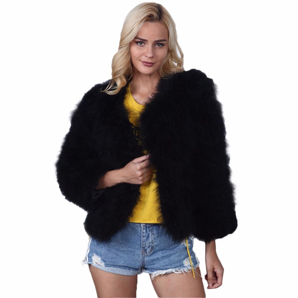 short fur jacket womens