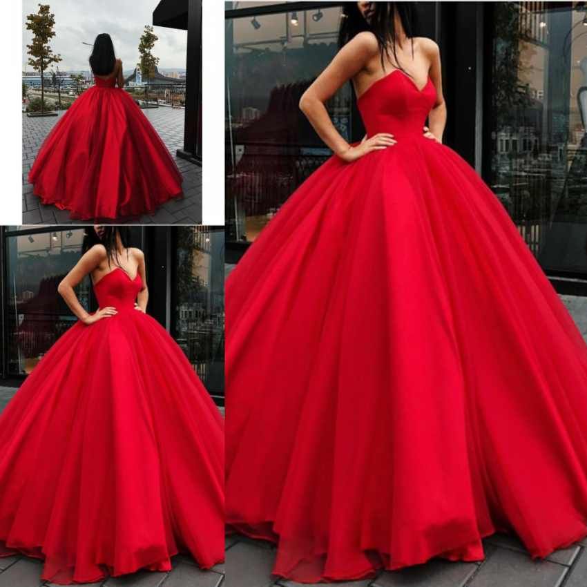red sweet sixteen dresses