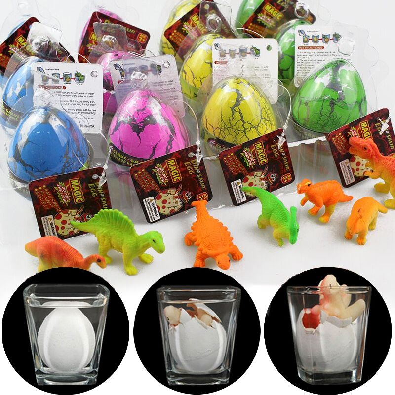 Inflatable Dinosaur Egg Toy Novelty Games Growing Pet Add Water Hatching  Out Animals Dino Educational Toys for Baby Kids J
