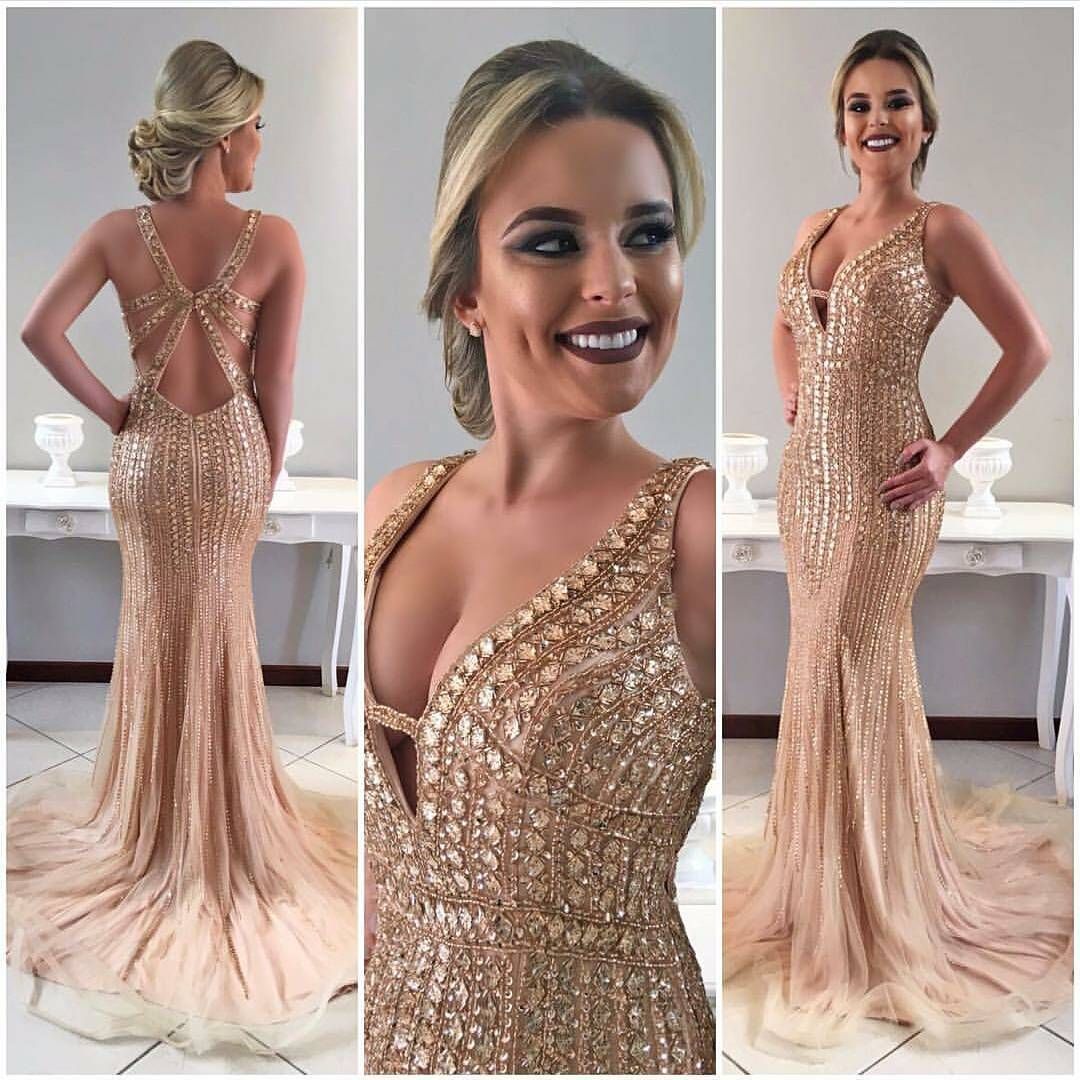 beautiful gold evening gowns