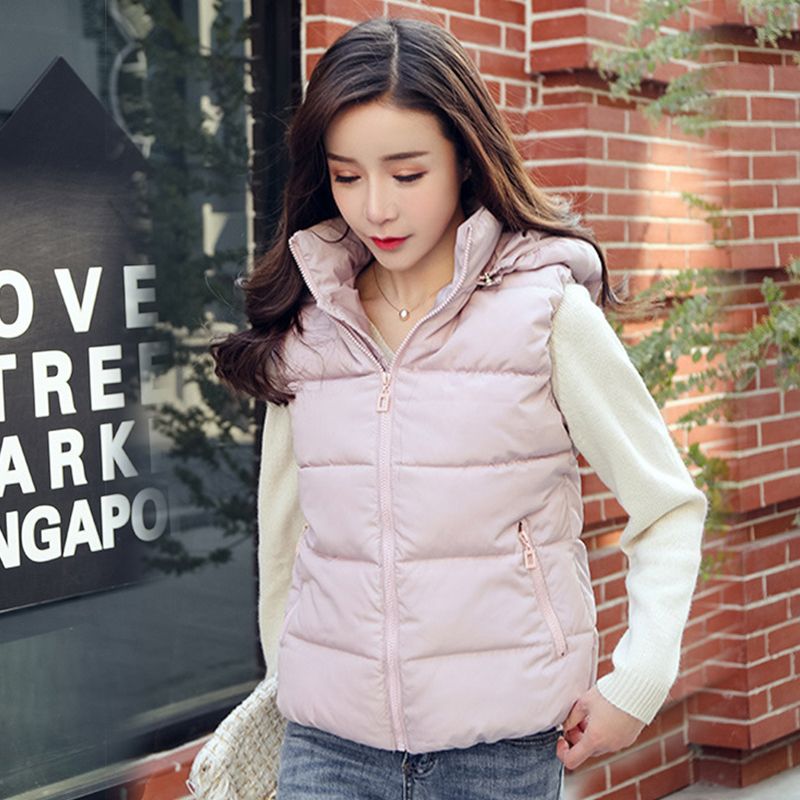 plus size hooded puffer vest