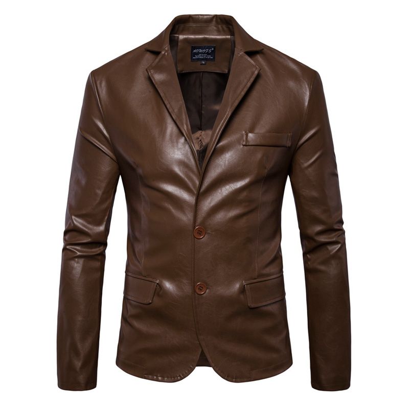 Blazer de cuero para hombre Clearance
