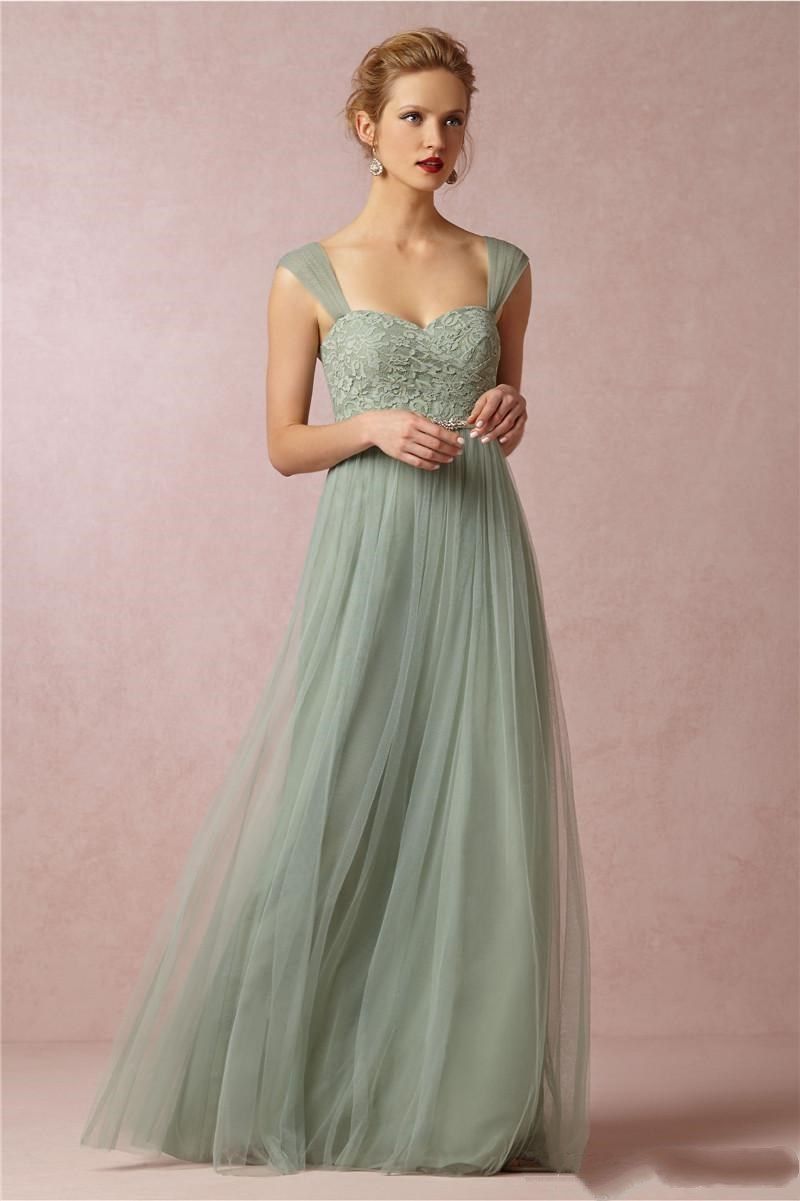 green ball gown