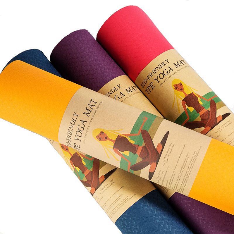 2019 Jufit 1830 610 6mm Tpe Yoga Mat Double Sided Color Exercise