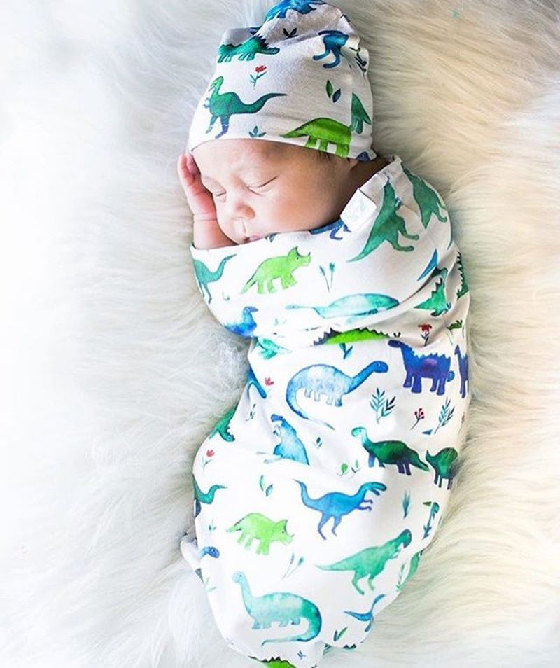 swaddle baby with blanket