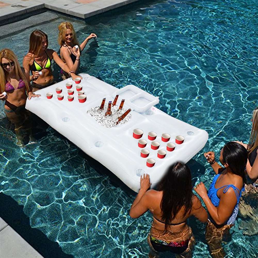 floating pool games