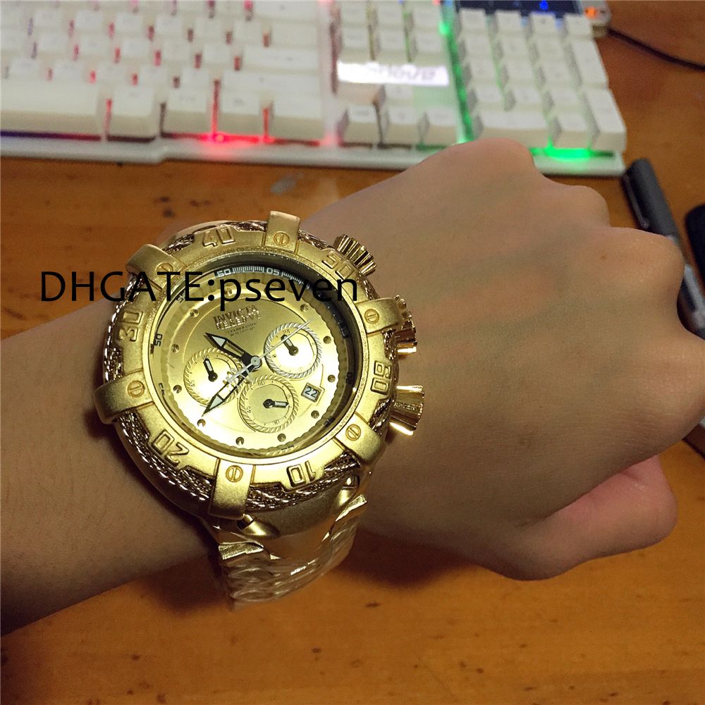 invicta men's gold watch