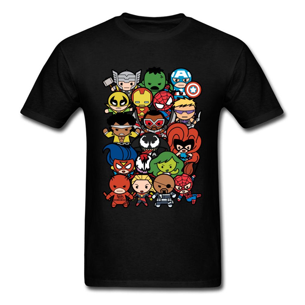 camisa de personagens marvel