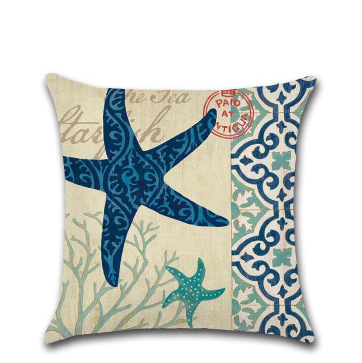 Plage Theme Decoratif Oreillers