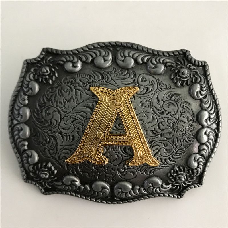 mens initial belt buckles