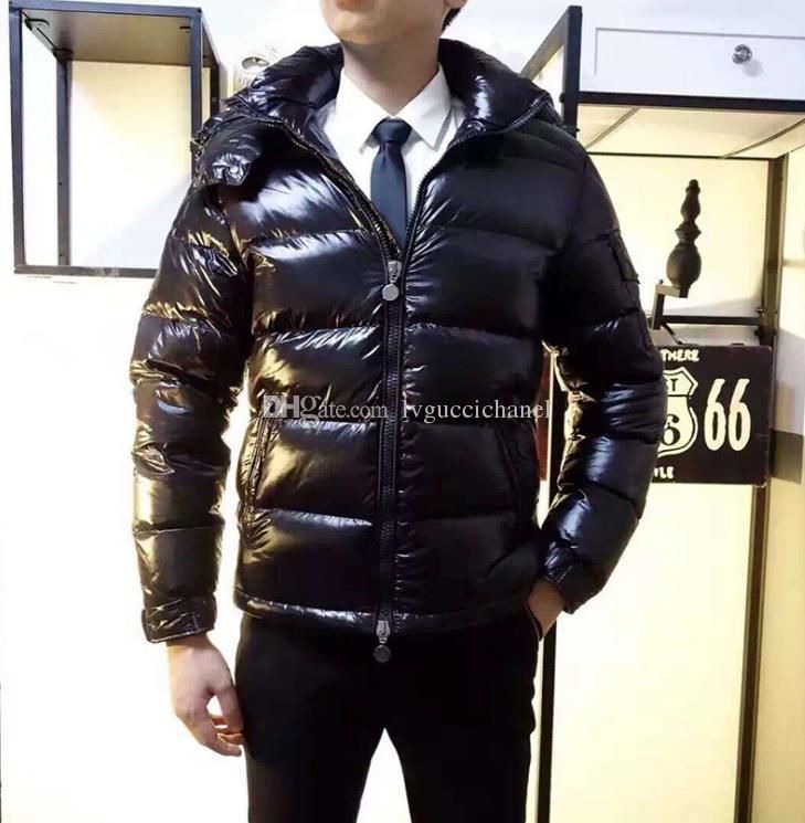 shiny puffer coat mens
