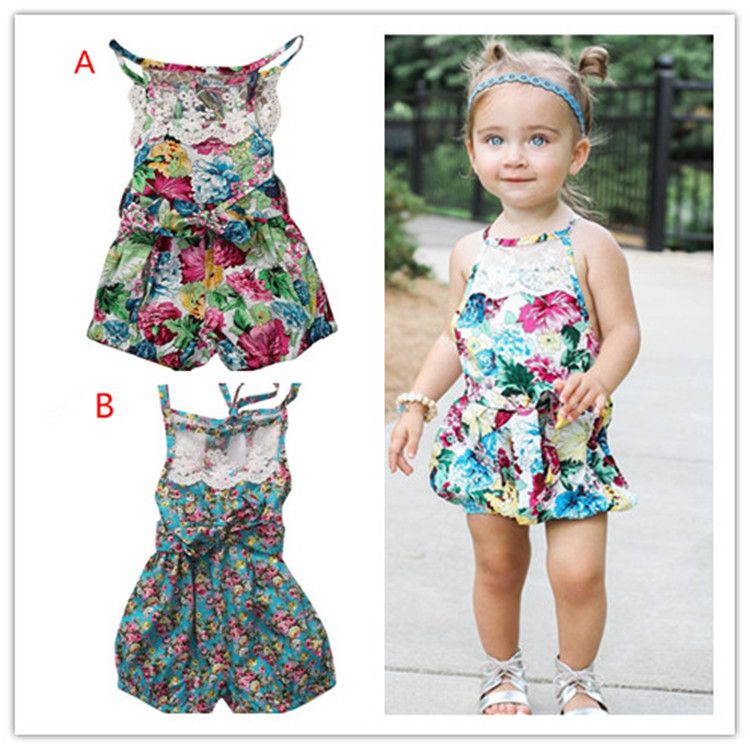 newborn floral romper
