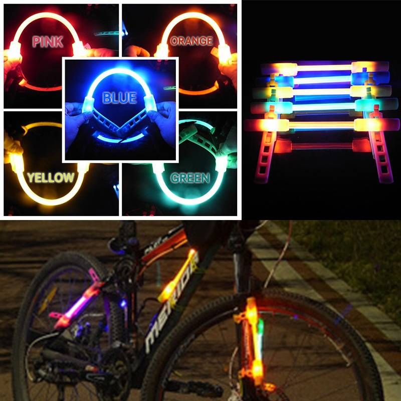 3 modos bicicleta casco la bicicleta lámpara barra de la para la seguridad