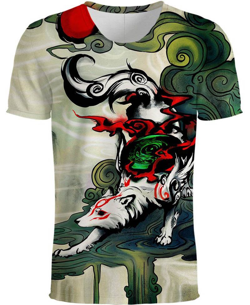 New T Shirt 3D Print Animal Tee Shirts Fashion Short Sleeve Men Women  Unisex Elephant T-Shirt Fox tshirt S-5XL 8 Styles