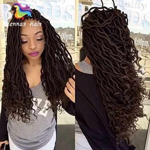 2020 Best Goddess Hairstyles Faux Locs Hair Marley Braiding Hair