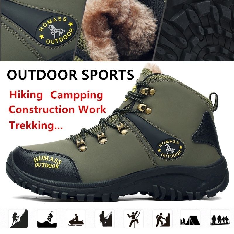 Winter Men Mountain Climbing Boot With Thermal Protection And Cold