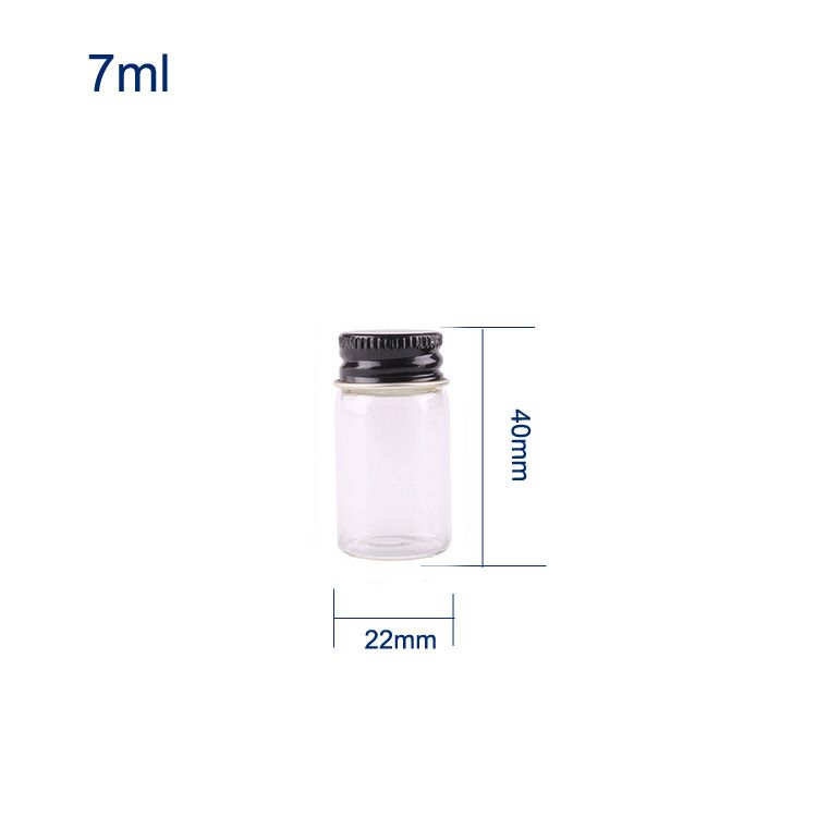 7ML Black Aluminum Cap