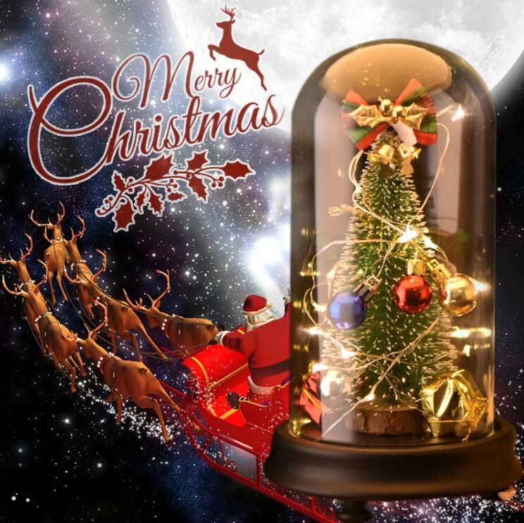 Decorazioni Natalizie A Led.Acquista Decorazioni Alberi Di Natale Con Carillon Luminoso A Led In Vetro Finto Piante Artificiali Finte Decor Decorazioni Natalizie A 29 33 Dal Gardensale Dhgate Com