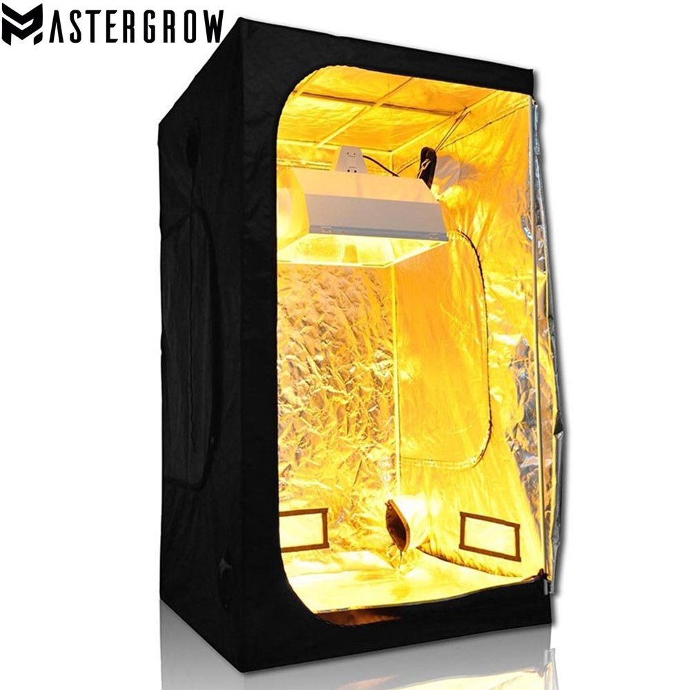 Mastergrow 120x120x200cm Indoor Hydroponics Grow Tent Led Grow Light Grow Room Plant Growing Reflective Mylar Non Toxic Garden Greenhouses Growing