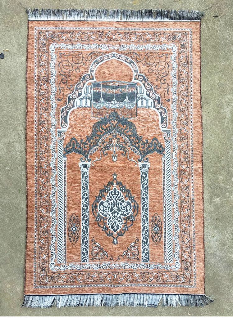 Free Dhl 1100mm 700mm Chenille Fabric Islamic Prayer Rug Muslim