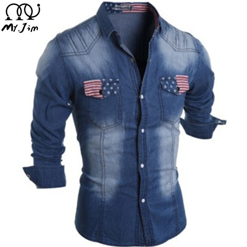 Fashion2016 nueva marca para hombre camisas de mezclilla de manga larga camisa de vestir de los Fashion2016 nueva marca para hombre camisas de mezclilla de manga larga camisa de vestir de los
