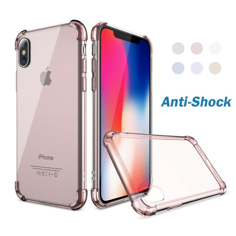 Compre Clássico Anti Choque Tpu Case Para Iphone X Iphone 7 8 Plus Clear  Silicone À Prova De Choque Capa Para Iphone 5 6 Plus Casos Acessórios 2018  Barato | Entrega Rápida E Qualidade | Pt.Dhgate