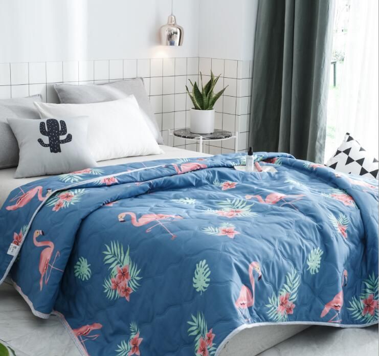 Garden Floral Bed Quilt Bedspread Flower Print Summer Quilts