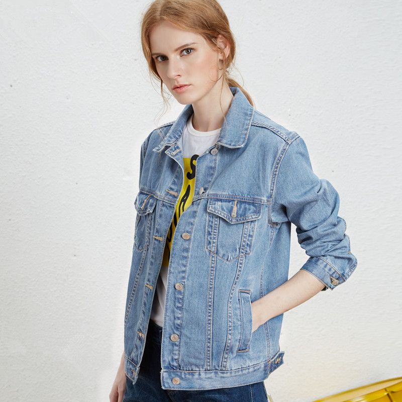 satin al kadin denim giyim kizin kisa kot ceket 2017 sonbahar uzun kollu kot ceketler kadin ince ustleri bahar sonbahar ince ceket tl523 66