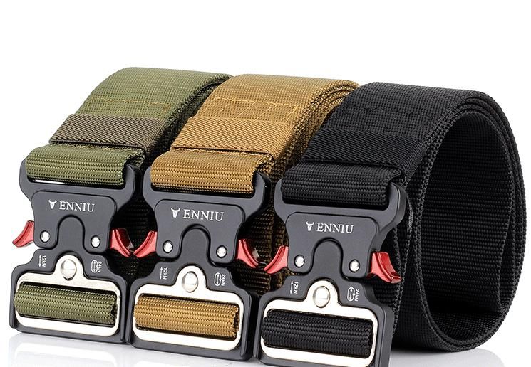 Cinturón Táctico De Lona De Nylon Para Hombres Y Mujeres De Cinturón Táctico De Lona De Nylon Para Hombres Y Mujeres De