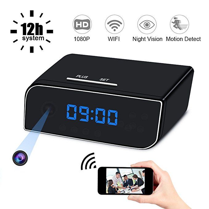 satin al 1080 p wifi p2p masa saati ip kamera gece gorus 140 derece alarm saati kamera canli gorunum icin uzaktan monitor guvenlik kamera ev tl246 27