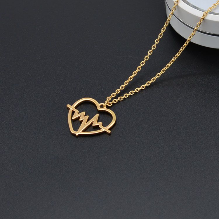 ECG Necklace Clavicle Chain 