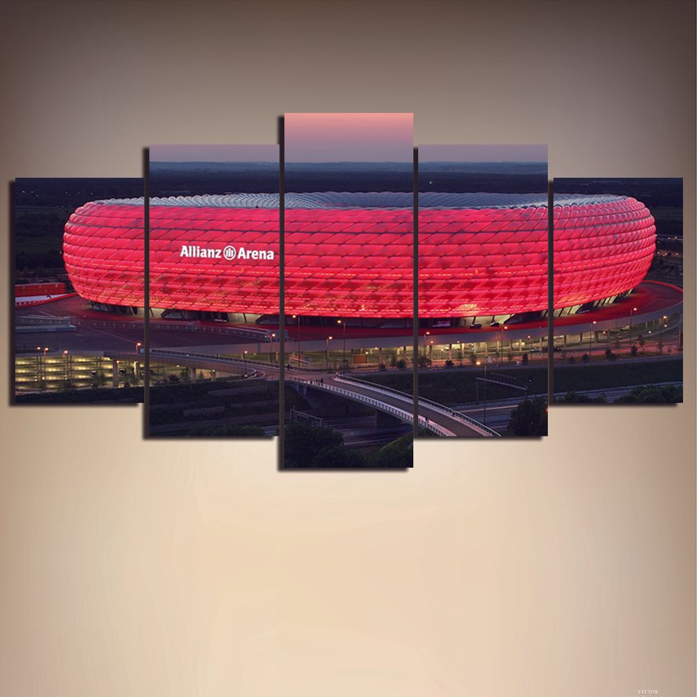 Grosshandel 5 Panels Panel Bayern Munchen Allianz Arena Leinwand Olgemalde Print Wall Art Decor Fur Wohnzimmer Dekoration Gerahmt Ungerahmt Von Eternal8 23 67 Auf De Dhgate Com Dhgate