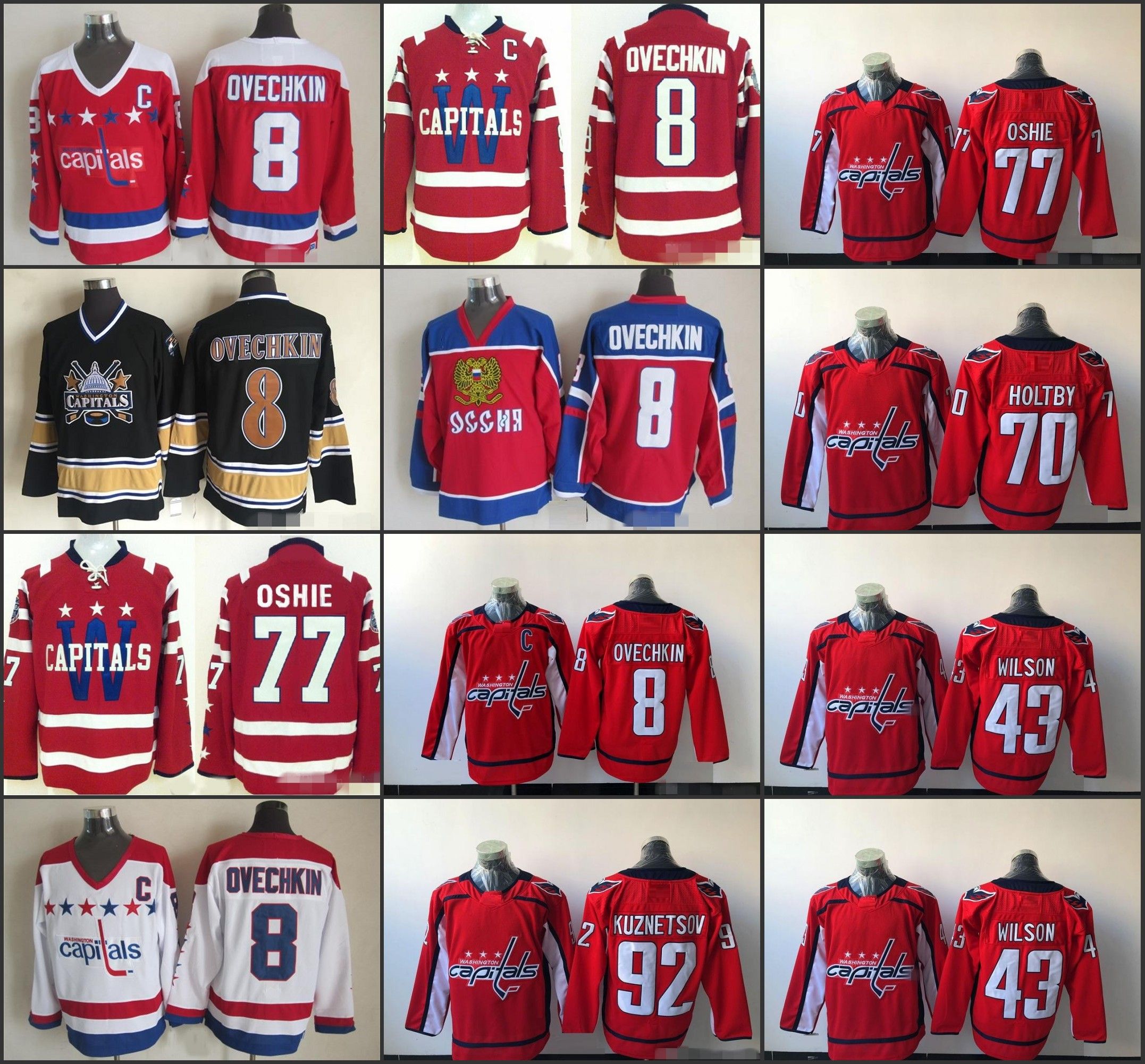 Hockey Jerseys 8 Alex Ovechkin 77 