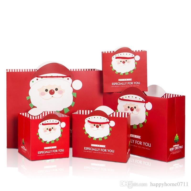 Immagine Babbo Natale 94.Acquista 2018 Natale Babbo Natale Nuovo Regalo Di Arrivo Tote Bag Di Carta Sacchetto Di Carta Regalo Di Babbo Natale Sacchetto Di Imballaggio Regalo Di Festa Di Natale A 33 85 Dal Beautifulhome0711