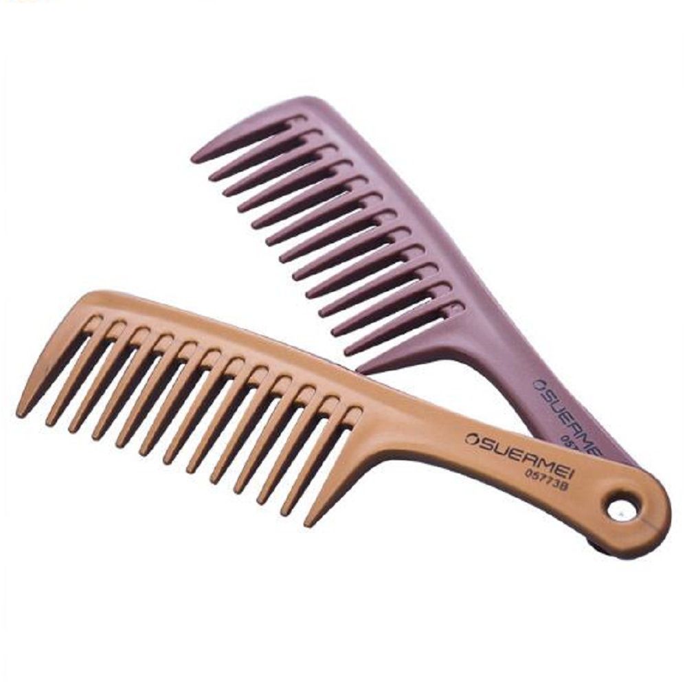 Hair Combs Hairstyle Wide Teeth Hairdressing Plastic Handgrip