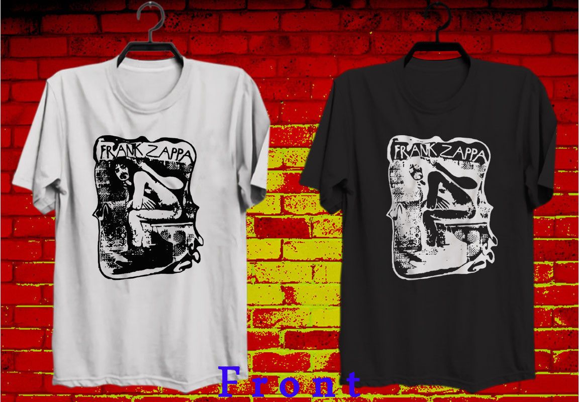 Frank Zappa On The Toilet Mens Black 