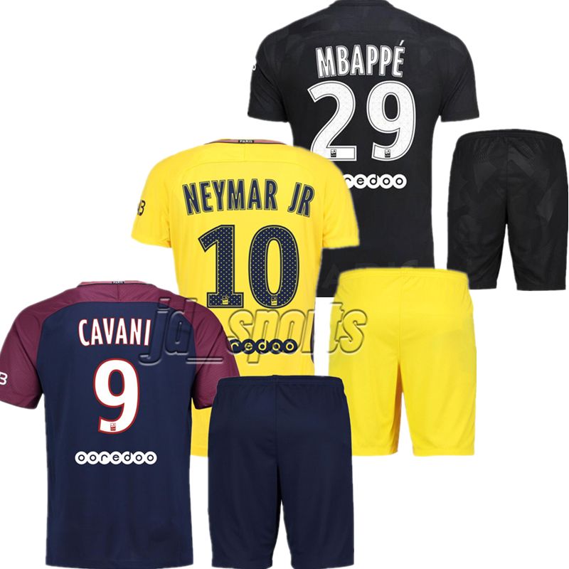 Palabra Blanco amistad Psg 2017-18 Adultos Kit Fútbol Set Futbol Camisa Neymar Cavani Mbappe Saint  Jersey Camiseta de