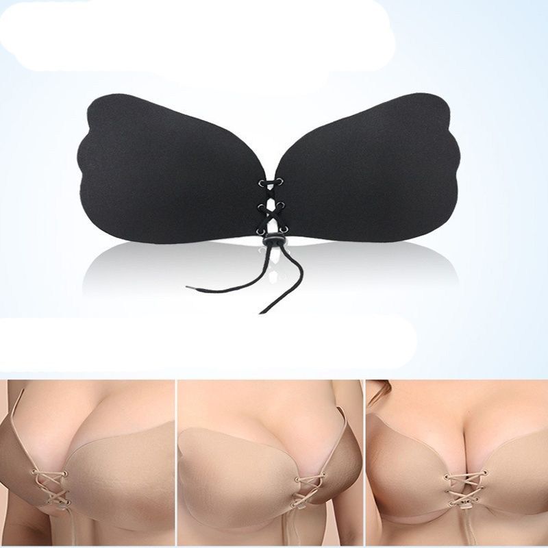sticky strapless bra