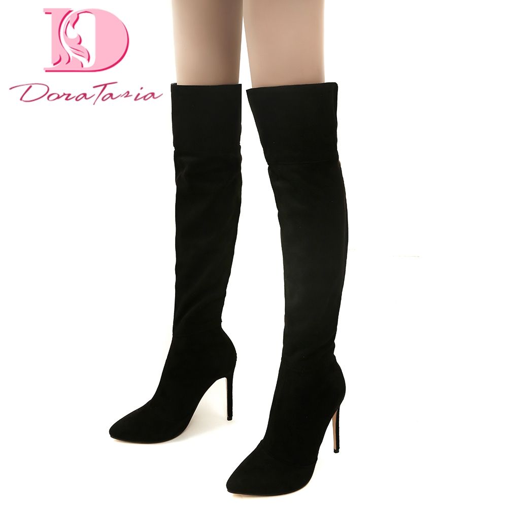 long leather boots womens