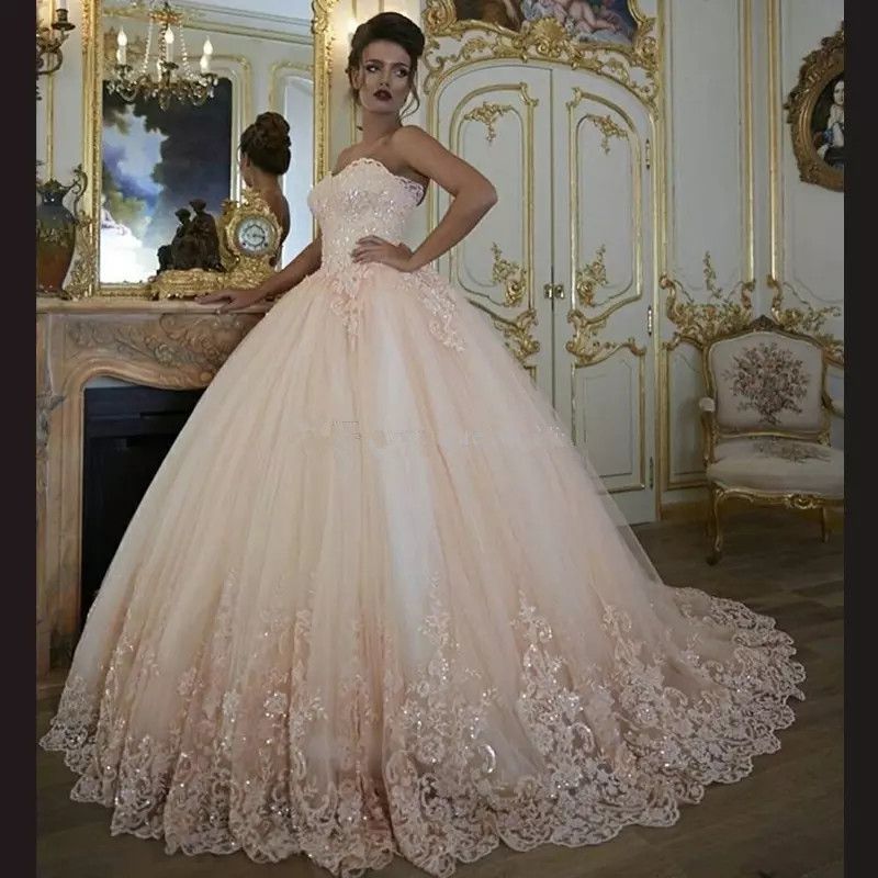 blush pink sweet 16 dresses