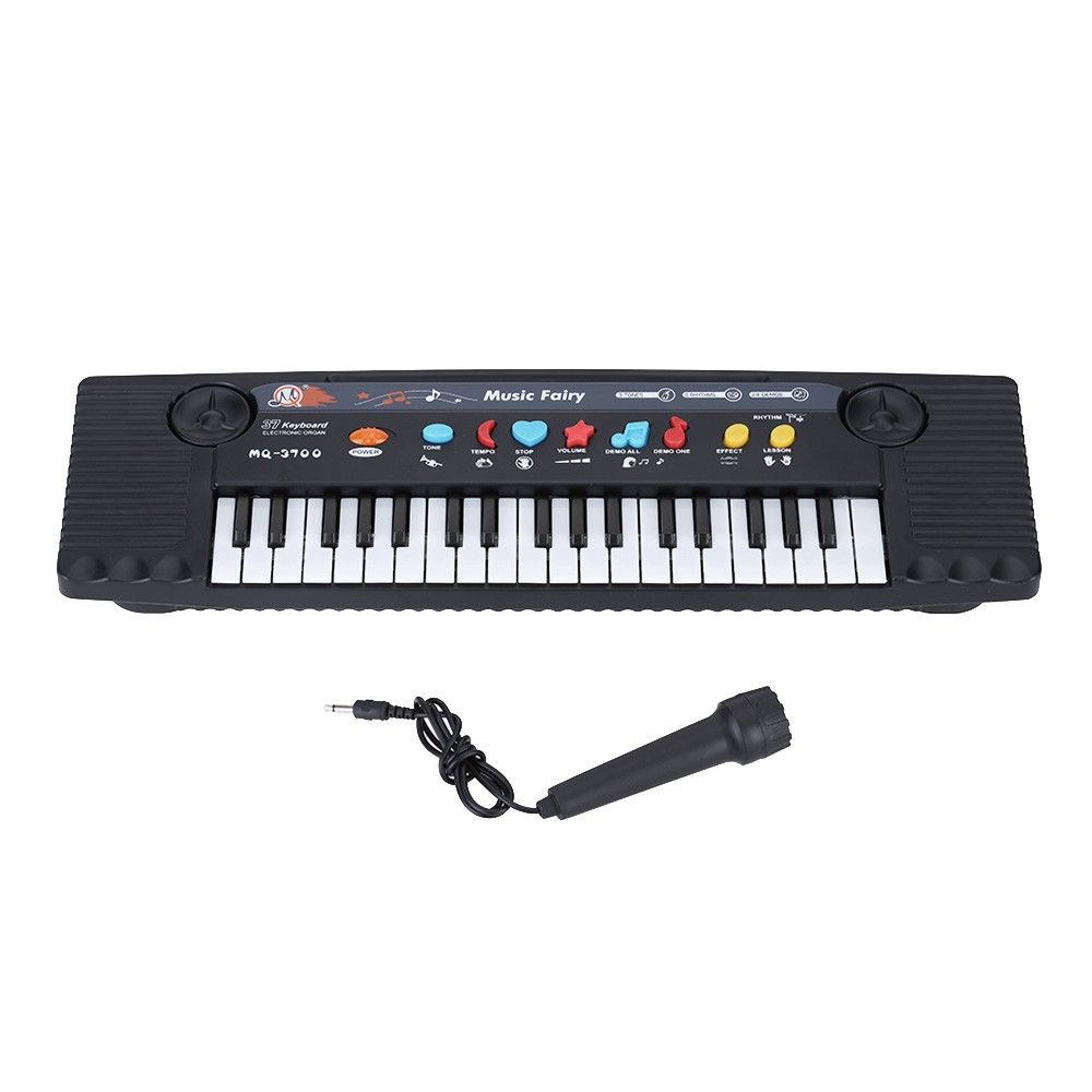 Mini 37 Key Electone Keyboard Musical Kids Baby Play Piano Educational Toy MiC
