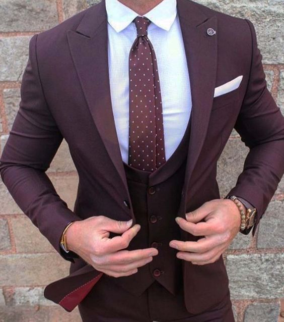 maroon suit shirt